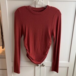 Madewell Women's Brick Long Sleeve Top